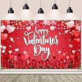 AIBIIN Happy Valentine's Day Backdrop Banner...