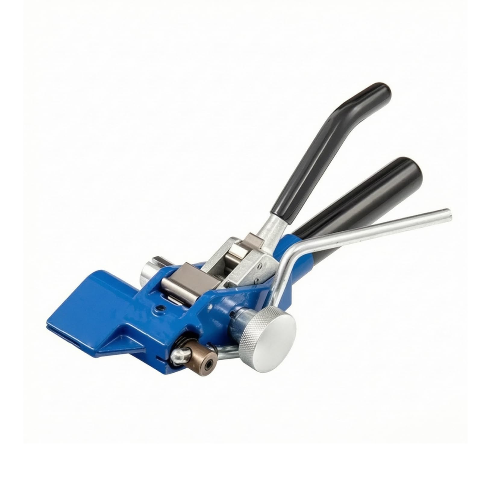Pince à Serre-Câbles Manuel Outil Manuel à Serre-Câbles Robuste Outil pour Électricité, Atelier, Modèle À Cliquet Bleu, Bleu, Bleu