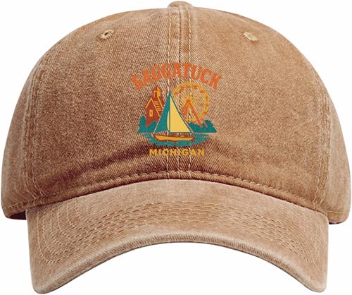 Saugatuck Michigan Coffee Dad Hat Unisex Baseball Cap