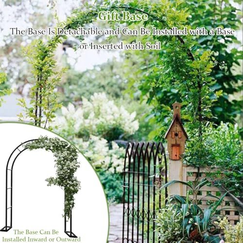 Arche à roses en métal facile à assembler pour guider les vignes du jardin
