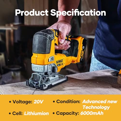 Mtatapia 2-Pack Replace For Dewalt 20V Max* Xr Battery 8.0-Ah, Replace For Dewalt 20V Batteries Dcb205-2 Dcb206 Dcb204 Dcb203 Dcb208 thumb #5