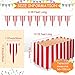 10 Pieces Carnival Theme Party Decors Carnival Table Skirts Circus Theme Tablecloths Red White Striped Pennant Banners Circus Bunting Banners Decors