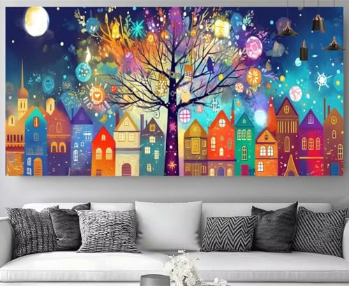 Canevas Artisanat Decoration 5D Cristal Strass Broderie Diamant XXL Arbre de Vie