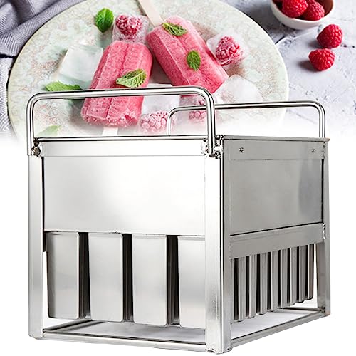 Moule à glace en acier inoxydable avec 40 rainures – Moules à glace à faire soi-même pour un usage domestique et commercial, durable et facile à nettoyer