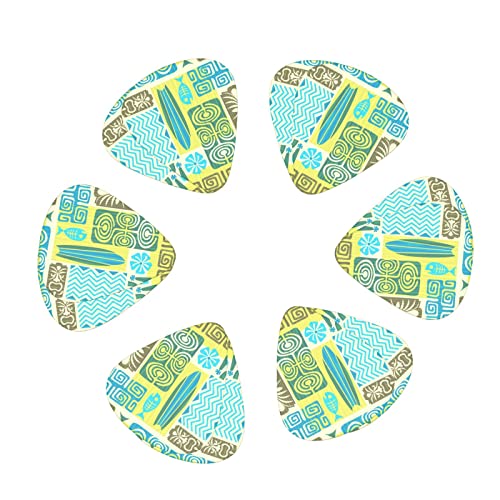 Lot de 12 médiators de guitare de style tribal géométrique Totem vert abstrait pour guitare électrique basse acoustique Cadeau idéal pour les amateurs de guitare acoustique - Les Beatles, Paul McCartney, John Lennon, RIngo Starr, George Harrison Lot de 12 médiators de guitare de style tribal géométrique Totem vert abstrait pour guitare électrique basse acoustique Cadeau idéal pour les amateurs de guitare acoustique – Image 3