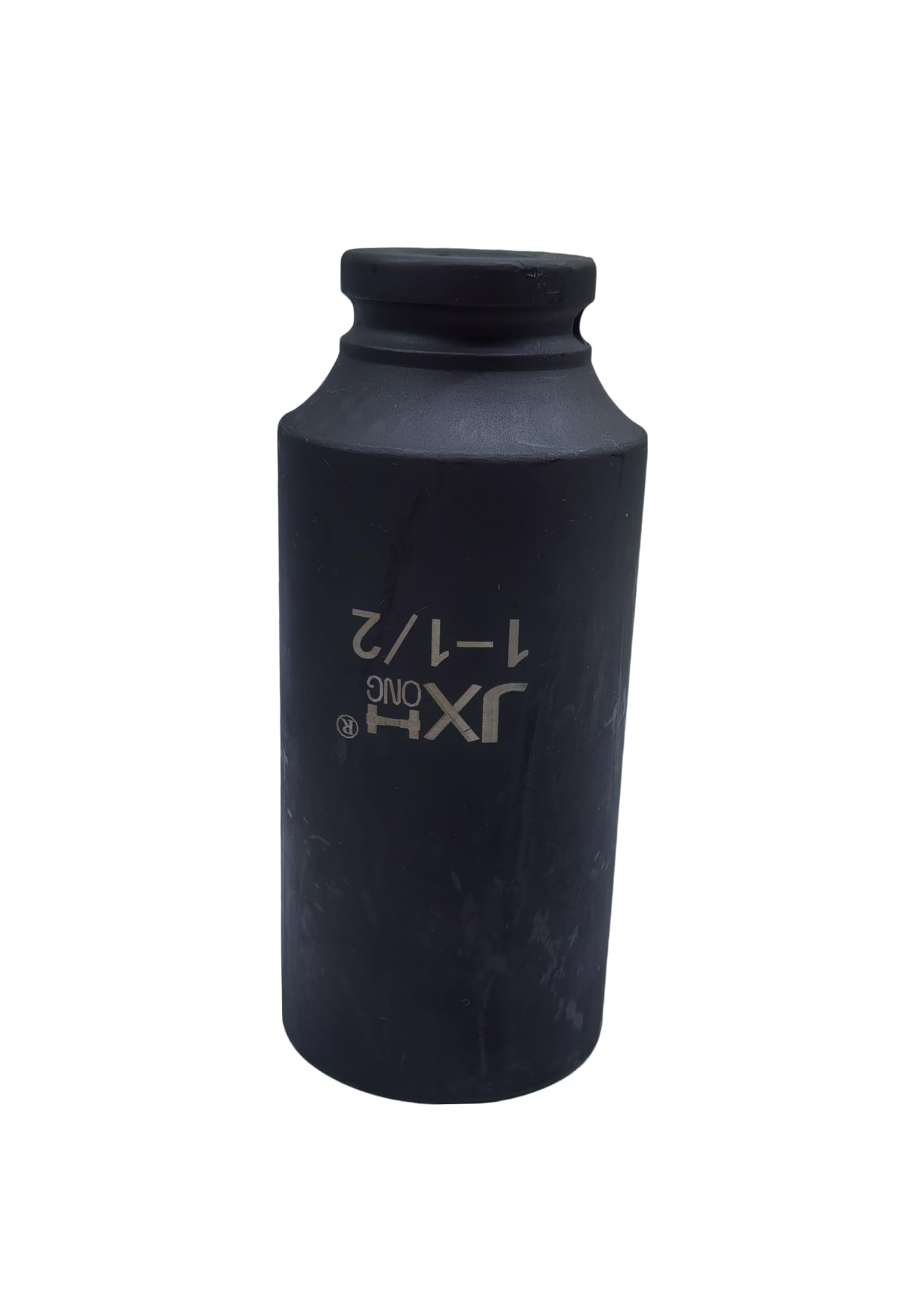 Llave de vaso de impacto de 1/2 pulgada de 1-1/2 pulgadas, extra profundo, 6 puntos, 4.7 pulgadas de largo, acero de aleación Cr-V tratado térmicamente