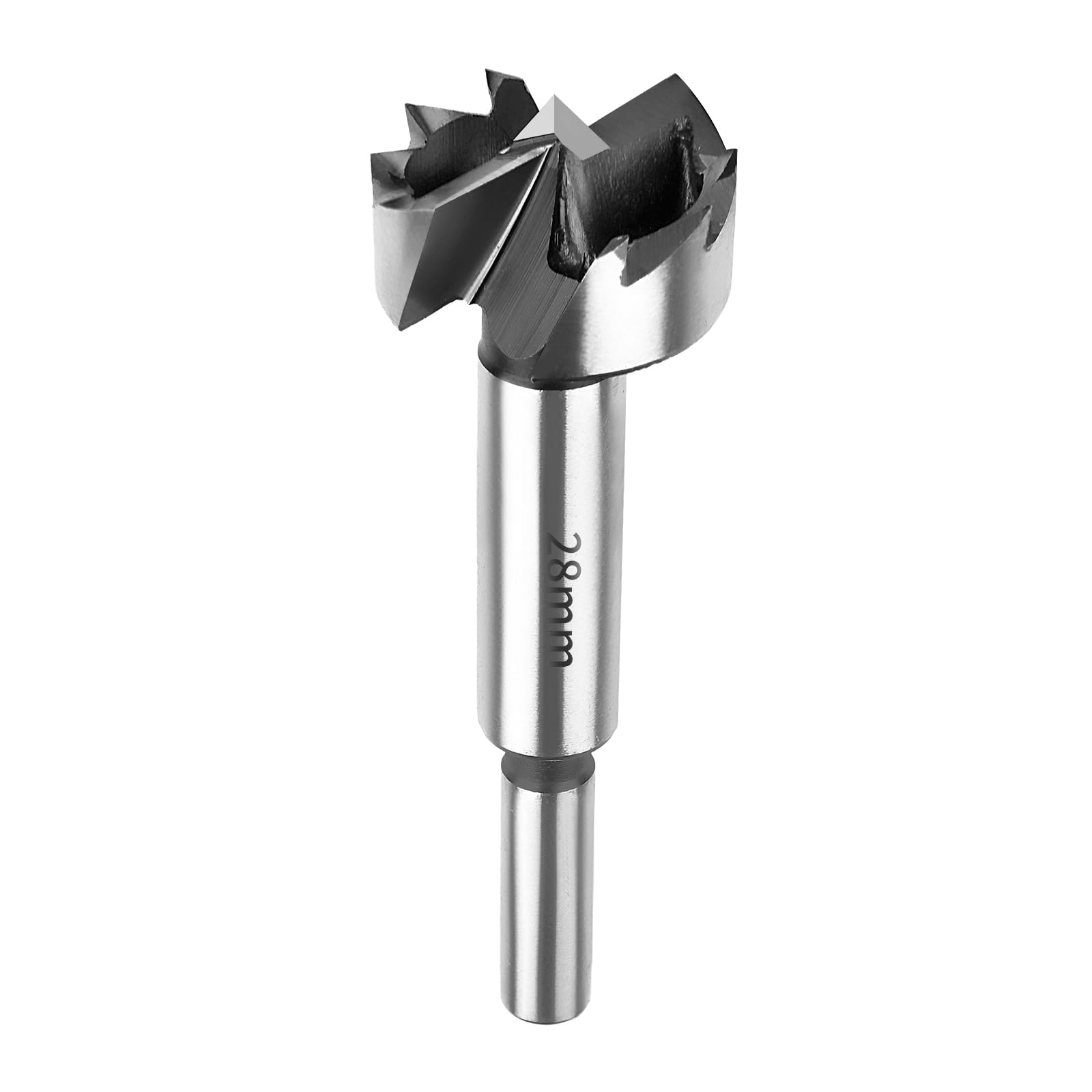 SUQIN 28mm Professional Forstner Drill Bit,Round Handle Forstner Wood Drill Bits, For Drilling Hinge Cutter Length 90mm