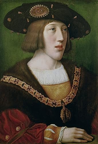 Peinture sur Toile Portrait de Charles Quint Bernard Van Orley 60x90