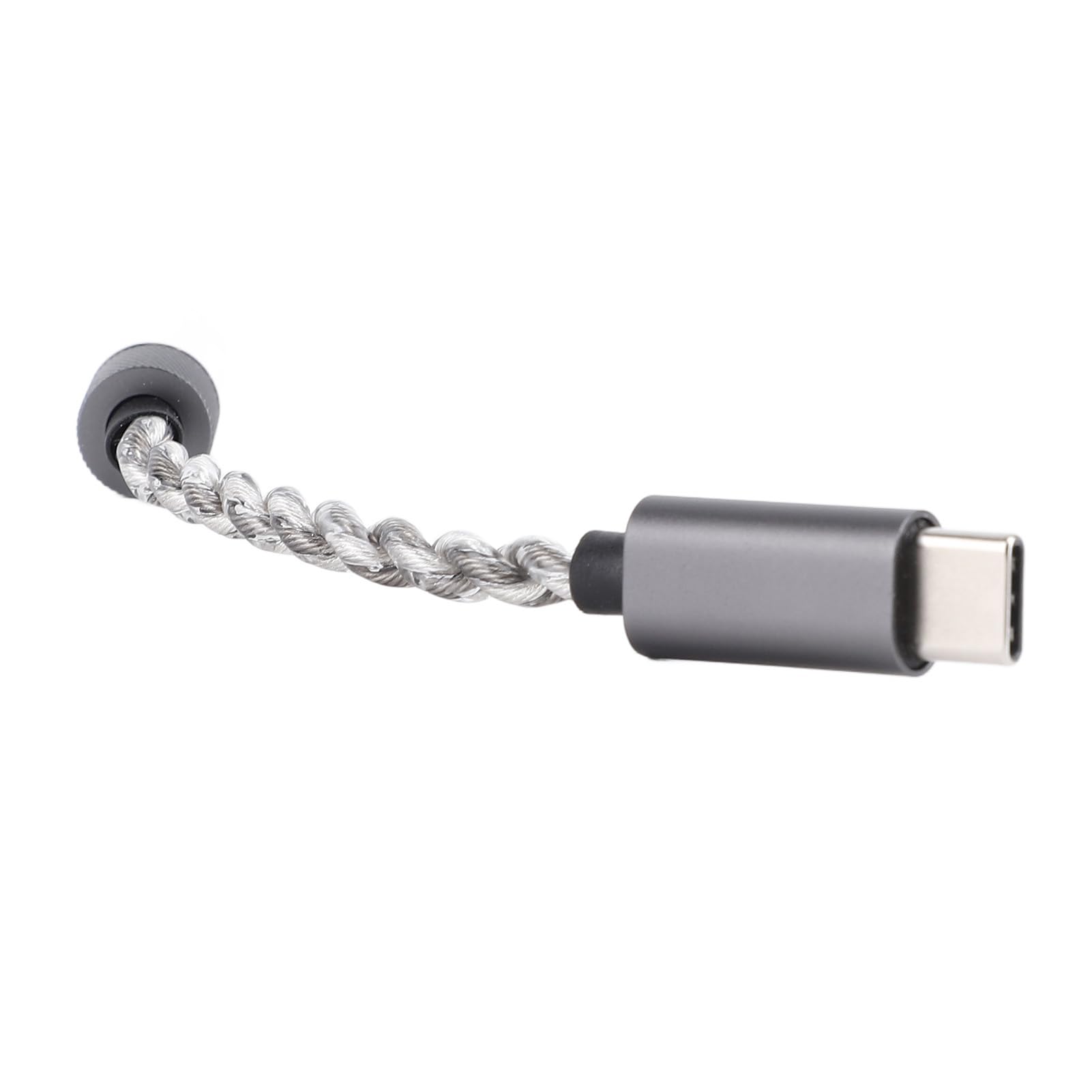 Jiawu Adattatore per Cuffie da Tipo C a 4,4 Mm, SNR 110 DB, Gamma Dinamica 111 DB, Impedenza 600 Ω Chip CX31993 Adattatore per Cuffie da USB C a, Mm, Cavo Dongle da Tipo a, con 384 KHz