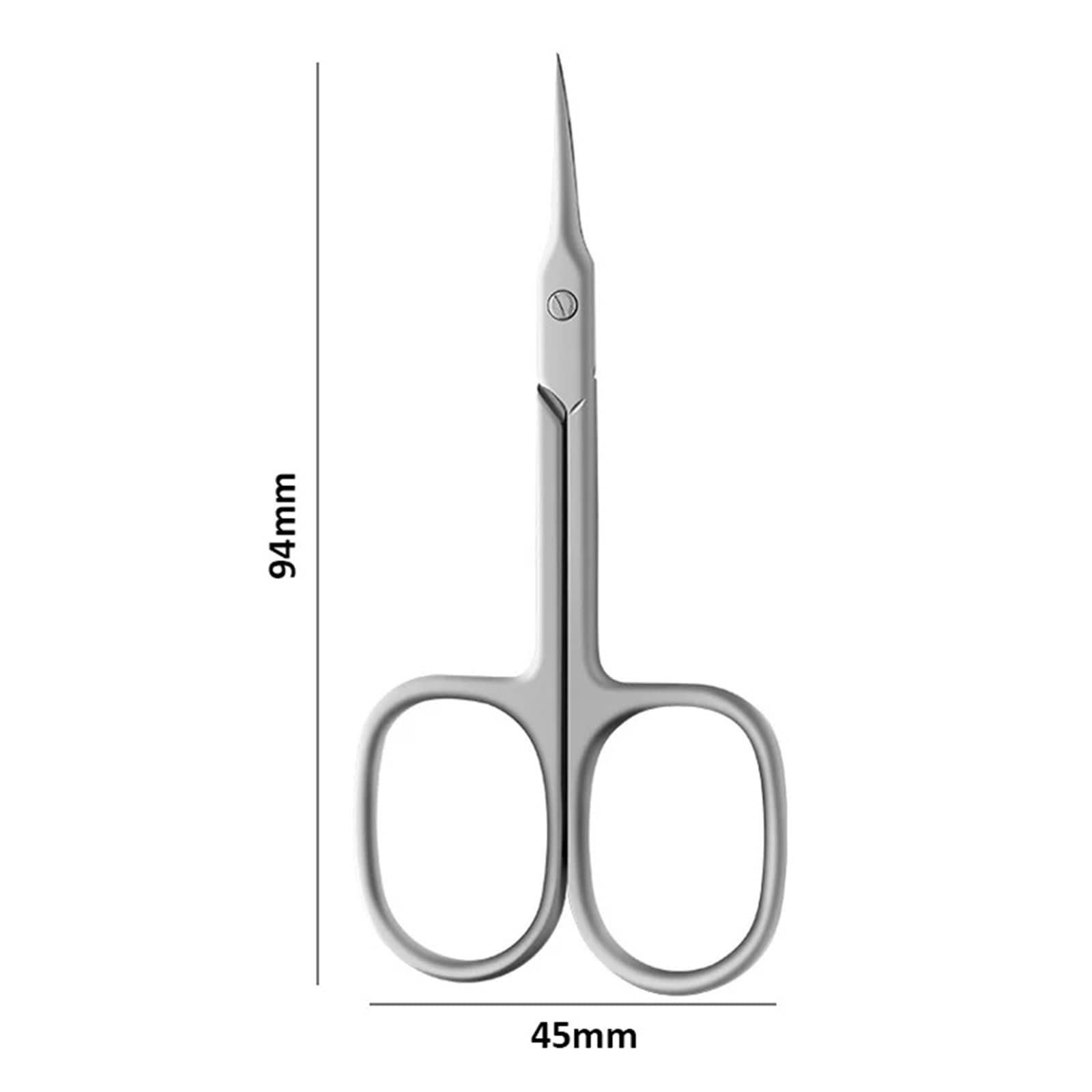 Corta cuticulas Tijeras for cutículas de acero inoxidable, cortaúñas, herramientas de manicura, eliminador de piel muerta para Manicura(Shinny 3pcs set)