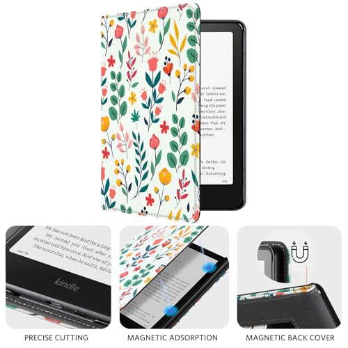 Image of CoBak Case with Stand for Ebook Readers - Durable PU Leather Cover with Auto Sleep Wake, Card Slot, Hand Strap Feature Kindle Paperwhite case