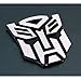 Transformers Autobot 3D Chromé Voiture emblème Badge autocollants Décalcomanie - Grande taille.
