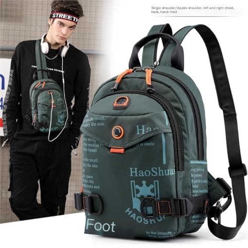 Mochila outdoor con diseño gráfico para viaje y uso diario miniatura 3