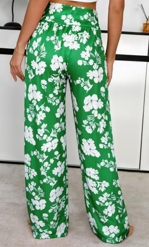 Image of Women Pajama Pants Comfy Lounge Wide Leg Casual Stretch Palazzo Drawstring Pj Bottoms Pants S-3XL