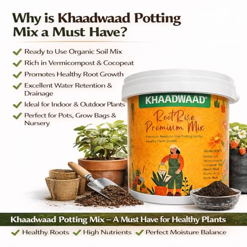 Image of Root Premium Organic Potting Soil Mix for Plants | Ready to Use Growing Medium for Home Garden, Terrace Garden, Pots, Planters & Vegetables | 20 KG