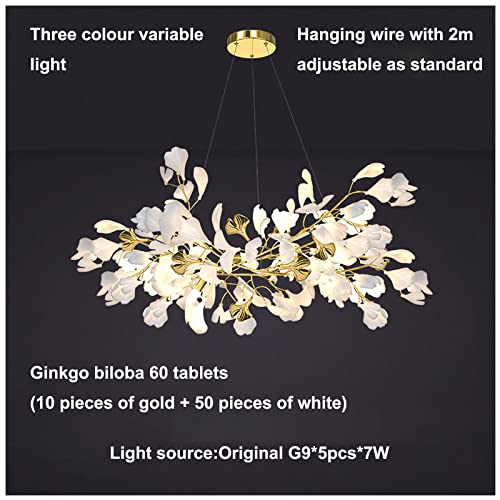 Suspension ginkgo moderne élimine lumière agressive intensité variable - 7