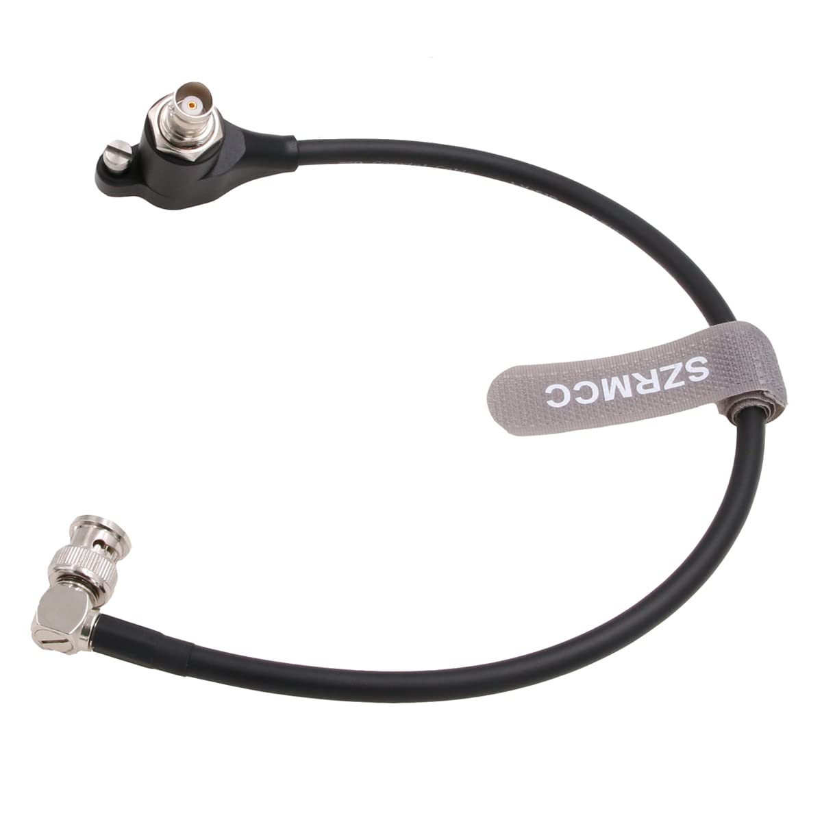 SZRMCC 12G 6G HD SDI zabezpieczenie przed przepięciem przepięciem izolacja kąt prosty BNC męski do żeński kabel wideo do kamery ARRI Alexa RED Komodo Sony-Canon (20 cm)