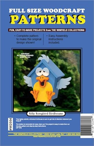 Silly Songbird Birdhouse Woodworking Project Plan