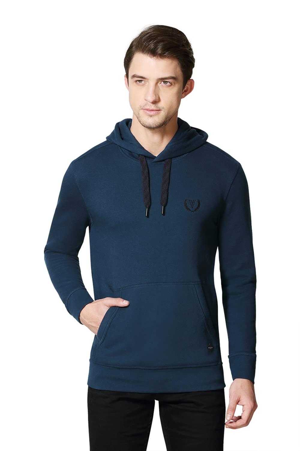 van heusen Men Cotton Blend Hooded Sweatshirt-picture-21