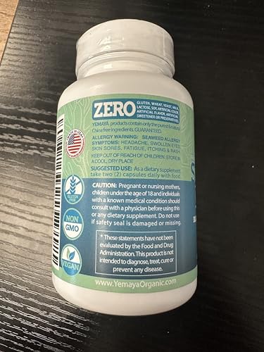 Yemayá Organic Sea Moss Capsules with Bladderwrack & Burdock (60 ct) — view 6