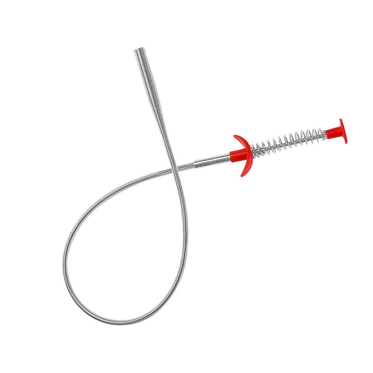 PRYFIL Drainer Cleaner Wire Spring Sink Cleaning Stick Kitchen Bathroom Blockage Cleaner Tool Drain Clog Water Pipe Cleaner Unblocked Kitchen Bath Rod Hair Remover Multicolor