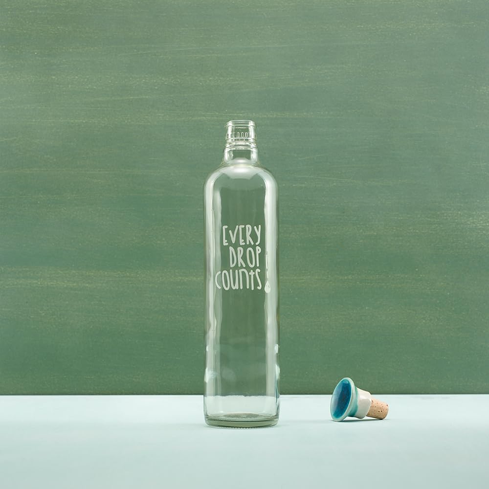 See full amazon price history chart for Ellementry Drop Glass Water Bottle with Cork (750 ml) | BPA-Free Glass Bottle for Adults | Beautiful & Vintage Bottle for Fridge, Office | Aesthetic Glass Bottle with Wooden Cork, Perfect for Gifting Ellementry Drop Glass Water Bottle with Cork (750 ml) | BPA-Free Glass Bottle for Adults | Beautiful & Vintage Bottle for Fridge, Office | Aesthetic Glass Bottle with Wooden Cork, Perfect for Gifting (B0CKX7N1W9) Amazon Price History, Amazon Price Tracker