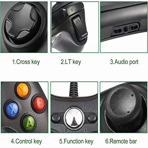 Xbox 360 Controllers, Game Controller USB Gamepad Bedraad Joypad voor Xbox 360 en Windows PC 7/8/10 - Ergonomisch… - Image 4