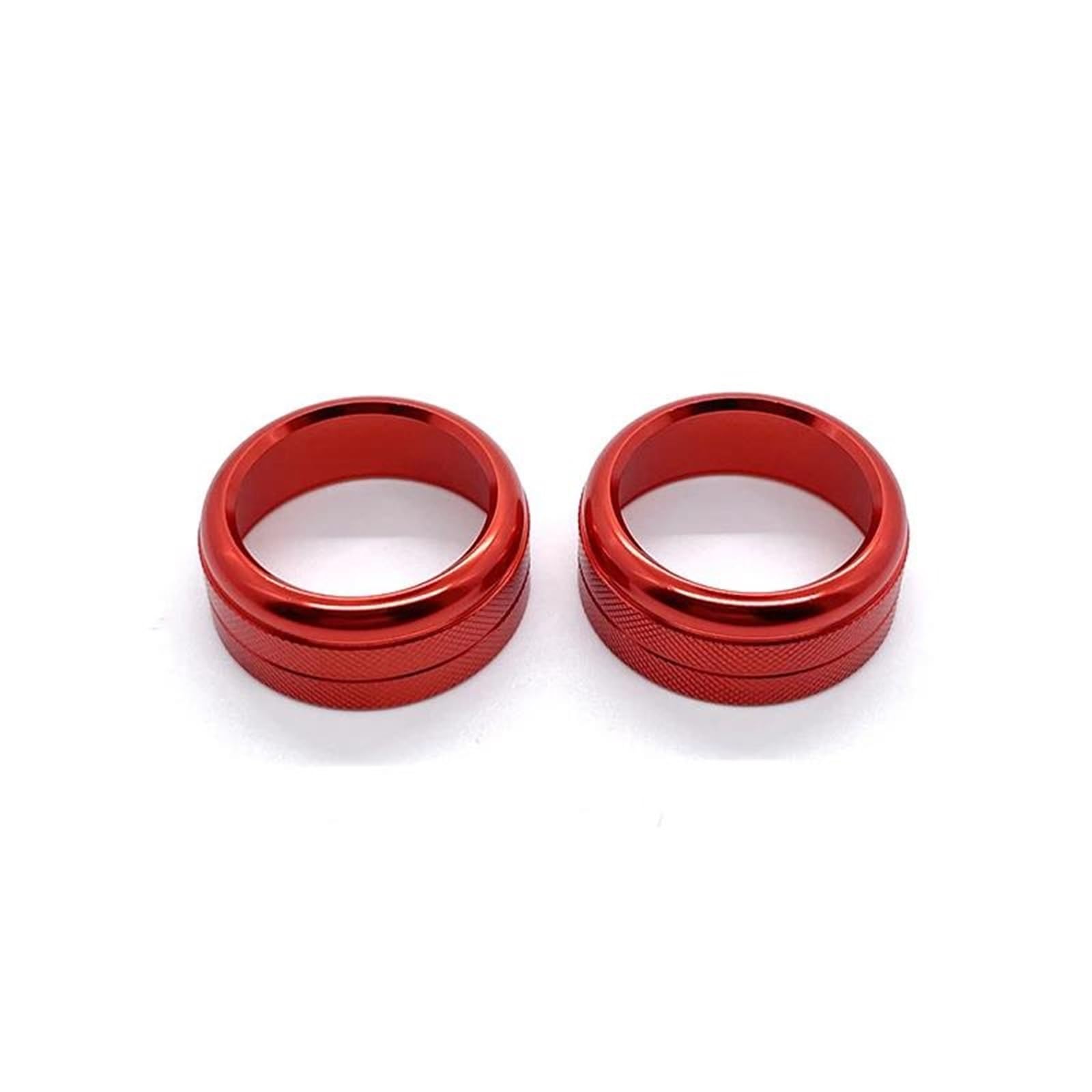 Heyhellnin Q For Audi A6l A7 Rs7 2012-2018 2Pcs Car Dashboard Ac Control Knobs Decoration Ring Metal Cover Interior Accessories Trim Car Armrest Trim Frame