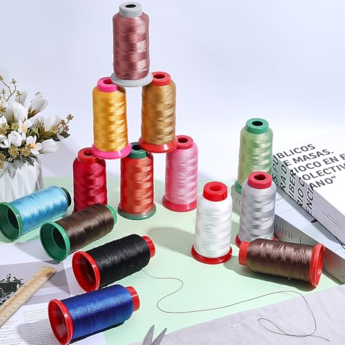 Set de 14 rollos de hilo de nylon 0.2mm de 1093 yardas miniatura 4