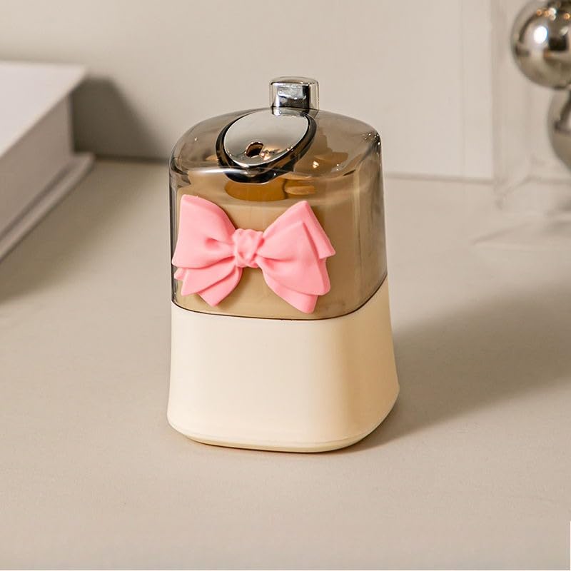 Personagem fofo – Suporte para palitos em forma de dispensador automático, estojo de palito divertido e prático para uso doméstico e cozinha (caixa de palito de nó de borboleta)