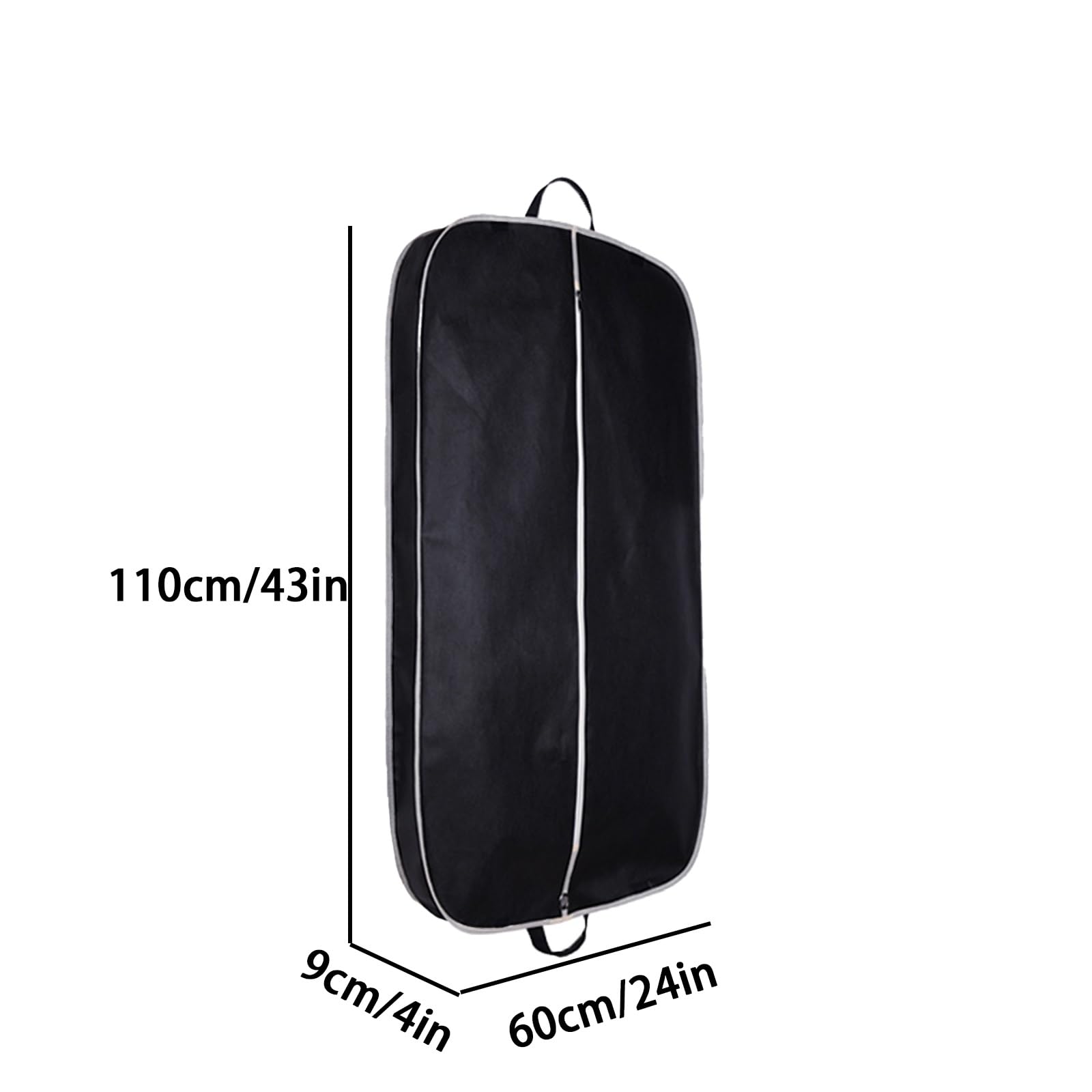 Funda Traje de 110 cm para Viajes y Almacenamiento en Armario, Paquete de 3 Fundas Ropa con 2 Asas para Rpa, Abrigos, Chaquetas y Camisas