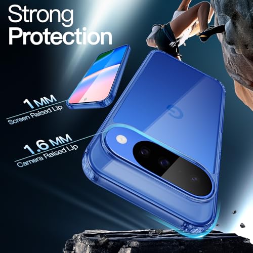 Image of JETech Cover Case for Google Pixel 10 /10 Pro 2025, Non-Yellowing Shockproof Bumper Protective Phone Cover, Anti-Scratch Hard PC Back (Indigo)