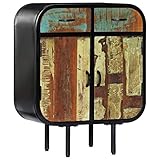 Natulvd Rustic Industrial Sideboard with 2 Doors & 2 Drawers, Cabinet Console Table Storage Cabinet