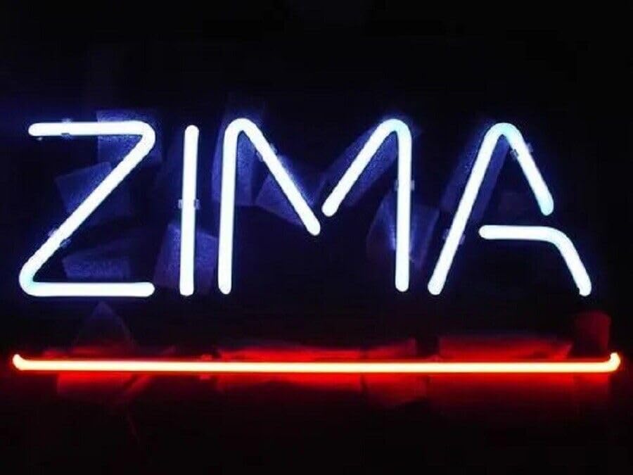 Queen Sense 14'x9' Zima Neon Sign for Wall Decor Man Cave Bar Pub Beer Neon Light Neon Signs AMF1290