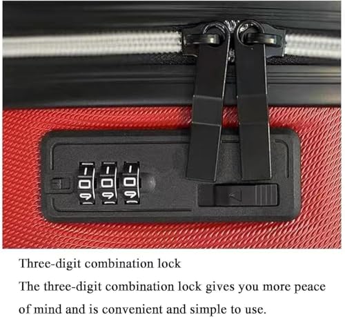 18-Inch 2-Piece Round Carry-On Suitcase with Password Lock - Trolley Luggage Set(Color:C)4