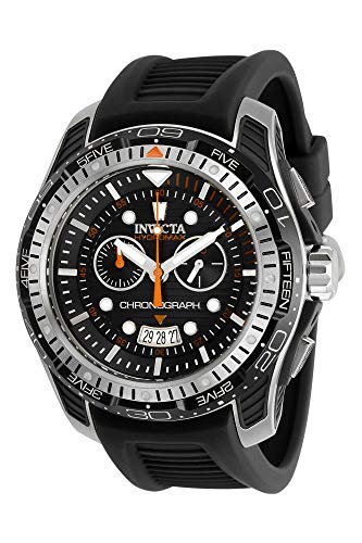 Invicta Men's Hydromax Black Silicone Band Steel Case Swiss Quartz Analog Watch 29571