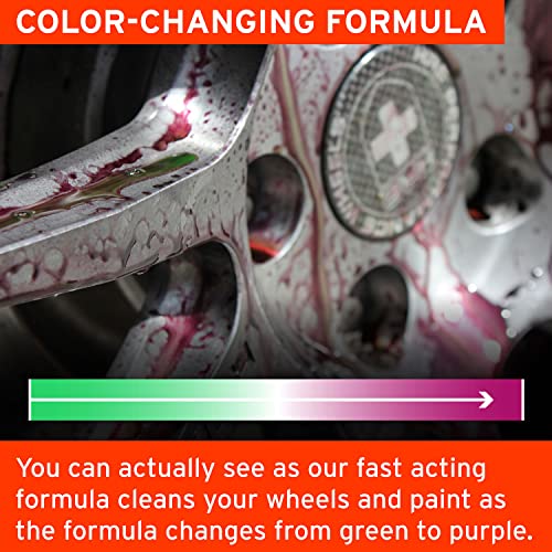 Ethos Wheel Cleaner - Car Wheel Cleaner Spray - Brake Dust, Iron Remover - Color Change Technology - Professional Strength Formula (16 Oz) #TOP6
