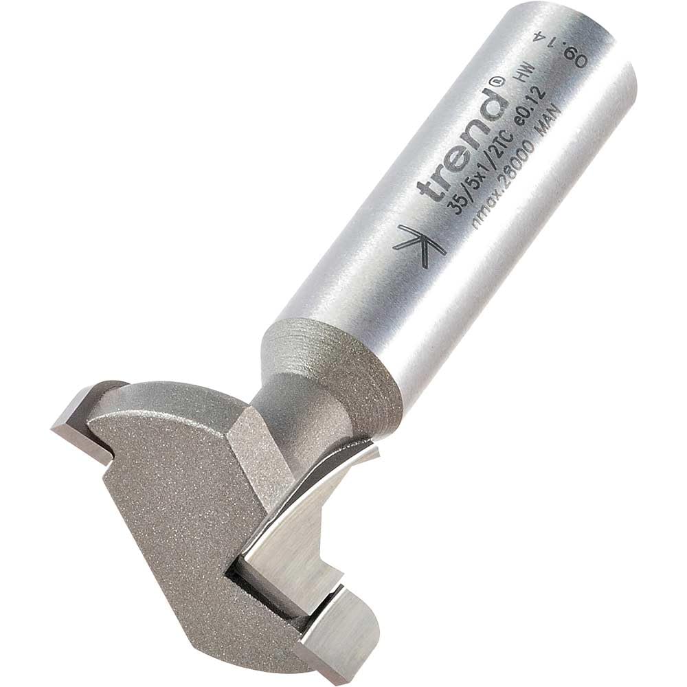 Trend Obcinarka ścienna 35/5 x 1/2 TC 30 mm średnicy x 15 mm cięcie, srebrna