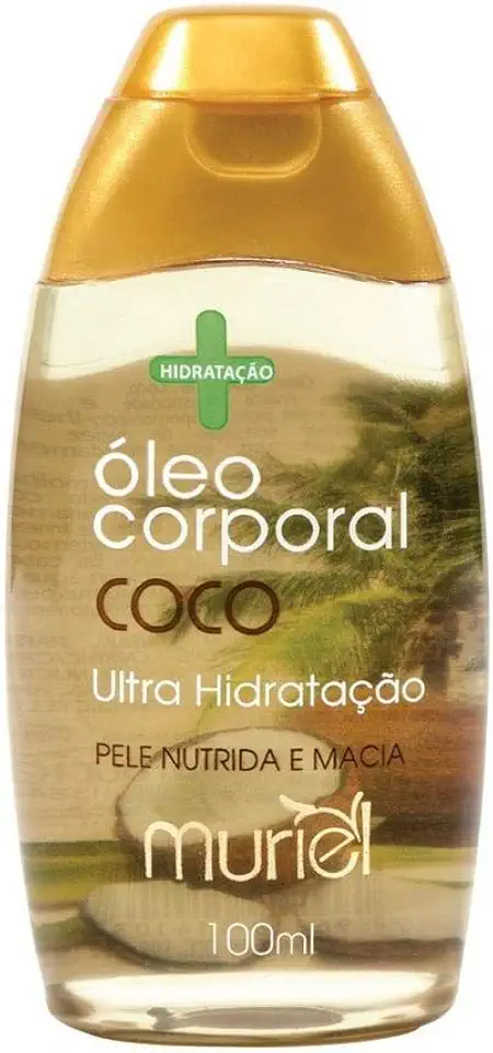 Óleo Corporal Coco 100ml, Muriel, Branco