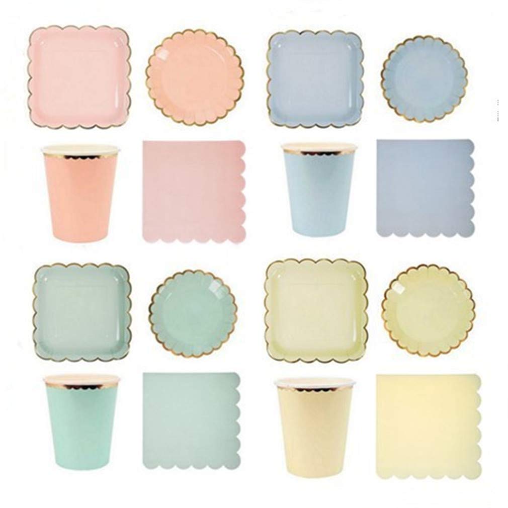 Disposable Party Tableware Set – Plates, Cups, Napkins For Birthdays, Weddings & More