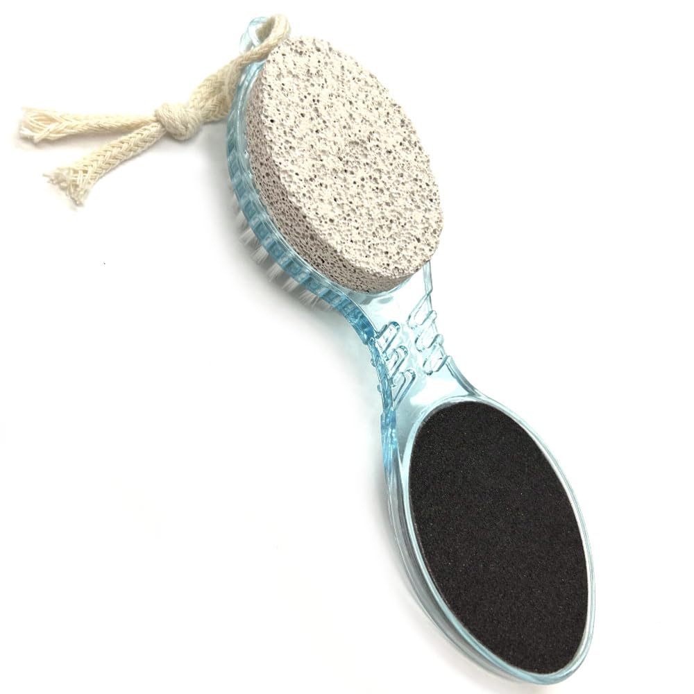 1 Pc 4 in 1 Foot Paddle Pedicure Care Stone Callus Brush Pumice Scrubber Remover