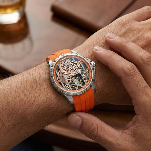 Image of ALIX AL2925T Men's Chronograph Sport Watch Stainless Steel Case with Silicone Band