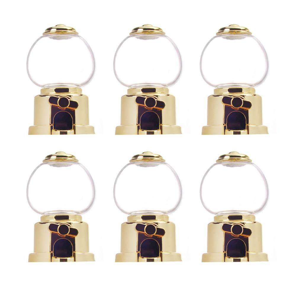 Cupcake Dispenser 6pcs Mini Candy Dispenser Desktop Bubble Gum Candy Dispenser for Party Favor