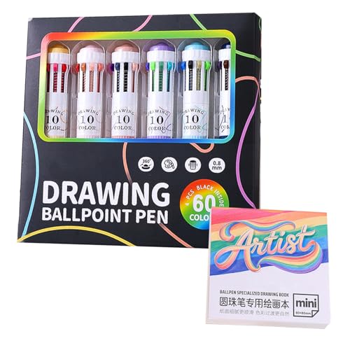 Bolígrafo multicolor para niños ideal para la escuela, el diario personal y colorear