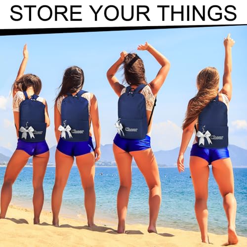 3 Set Cheer Backpack with Bow Keychain 3 Cheer Bag 3 Keychains Bulk for Cheerleaders Gifts Women4