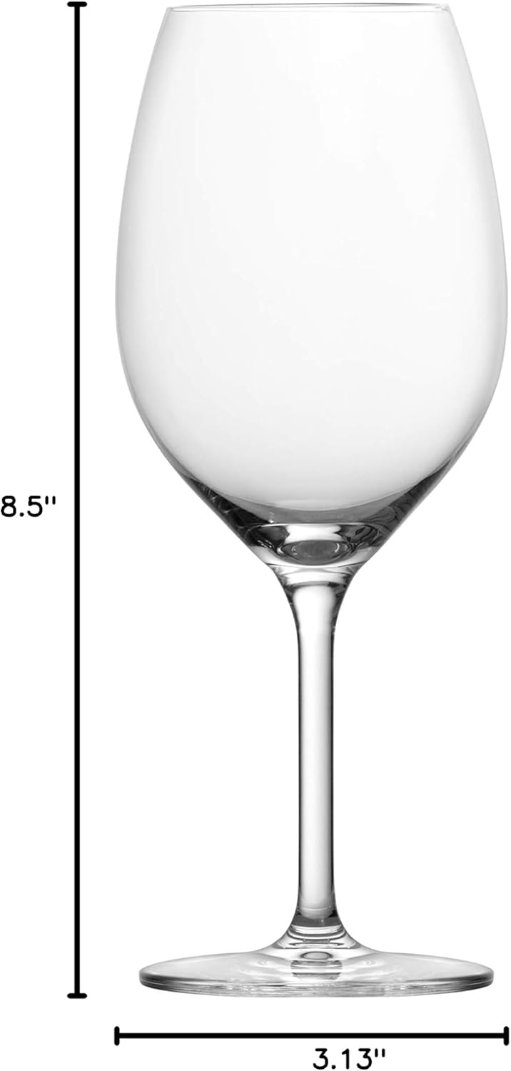 Schott Zwiesel Tritan Crystal Glass Banquet Stemware Collection Wine/Water Glass, 16 Ounce, Set of 6