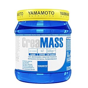 Yamamoto Nutrition CreaMASS integratore alimentare che apporta 100% creatina monoidrato gusto Neutro 500 g