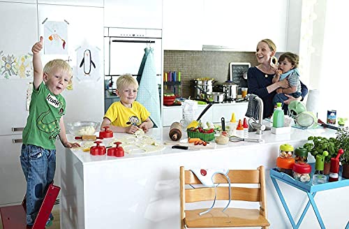 KUHN RIKON Kinderkitchen Messer Hund mit Zähnen blau, Kindermesser ab 3 Jahren, Stainless Steel