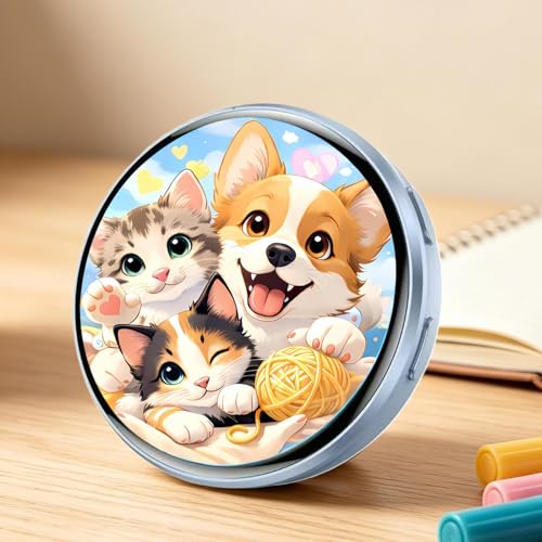Pin electrónico de 4,3 cm e insignia dinámica recargable para ropa y accesorios de anime 7