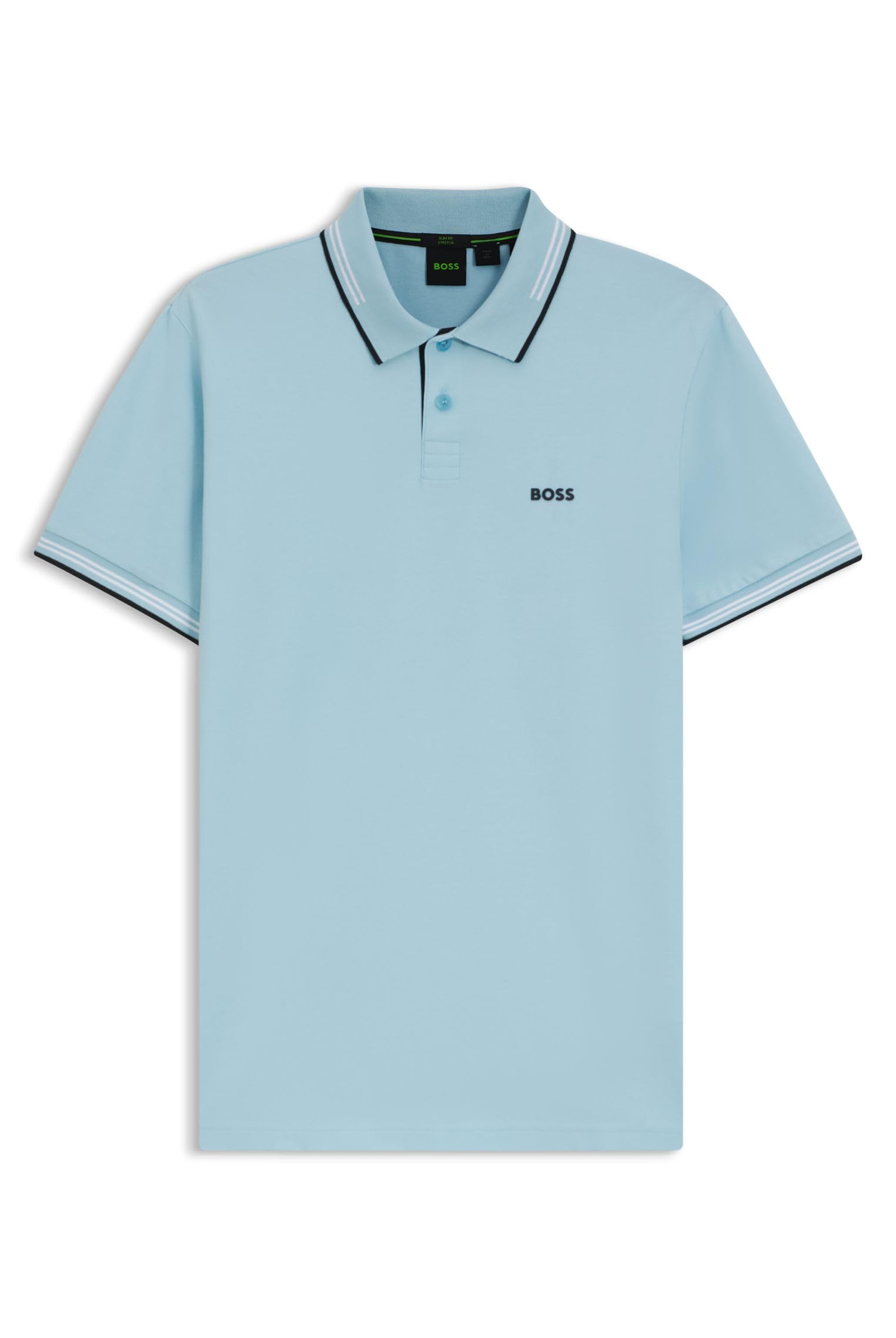 BOSS Hommes Paul Polo Slim en Coton Stretch logoté